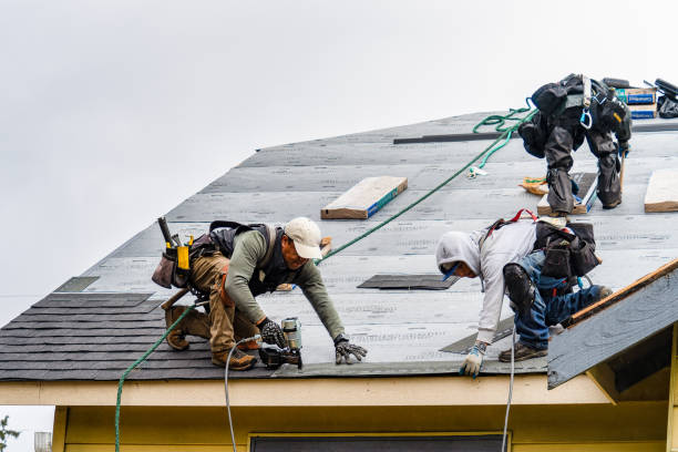 Professional Gutter Installation technician working in Marysville, MT
